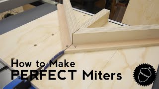 How to Make PERFECT Miters with a Miter Sled!