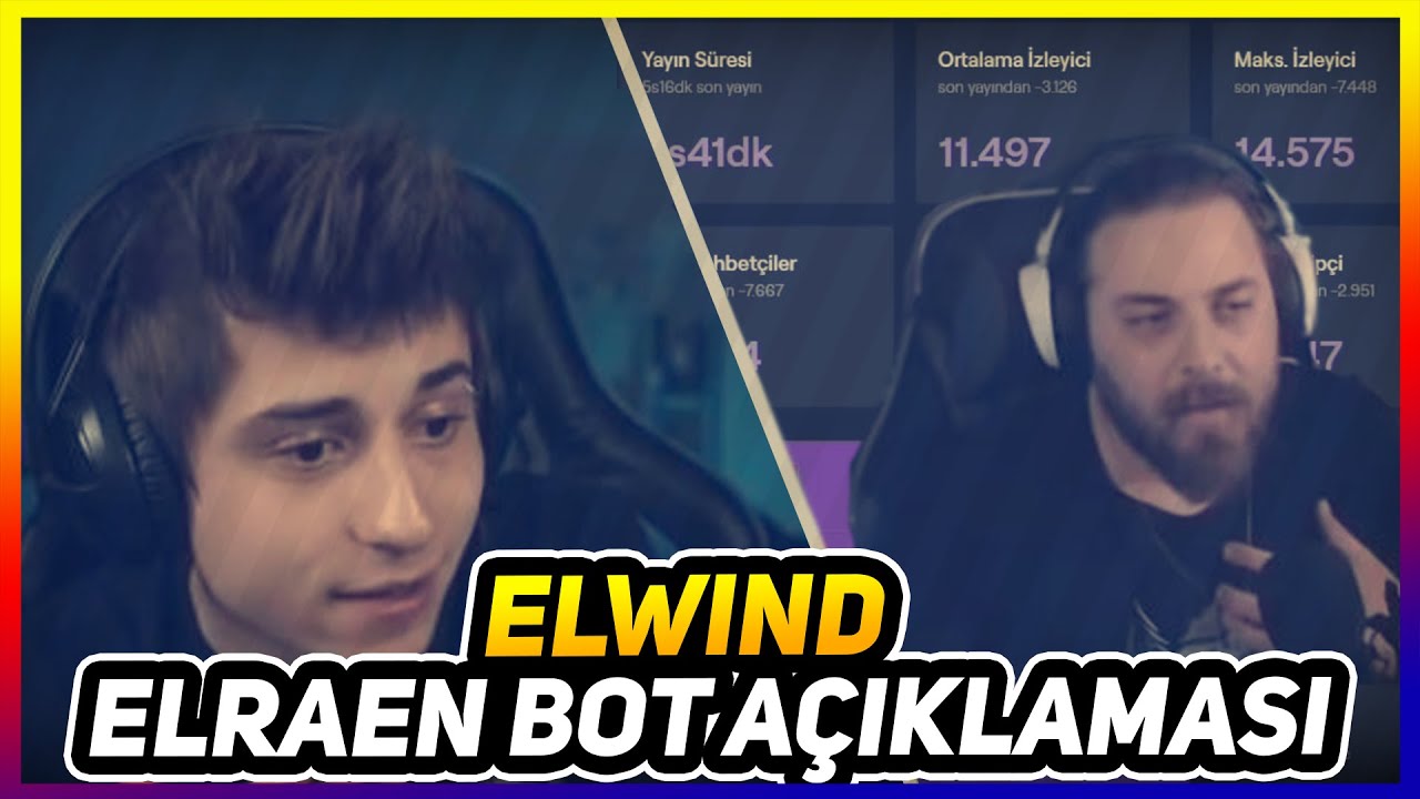 Elwind Elraen'in Kanalına Bot Atılması Hakkında Konuşmasını İzliyor