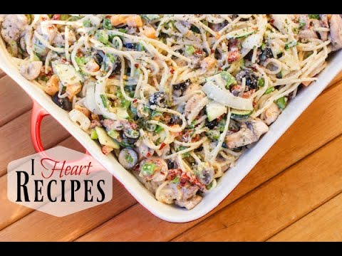 Creamy Spaghetti Pasta Salad - I Heart Recipes