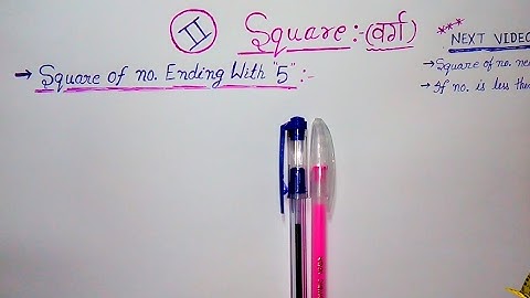 Shortcut Tricks - Square of Numbers Ending With 5 (Five) Part-2 | Hindi