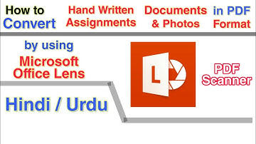 how to convert hand written assignment into pdf format