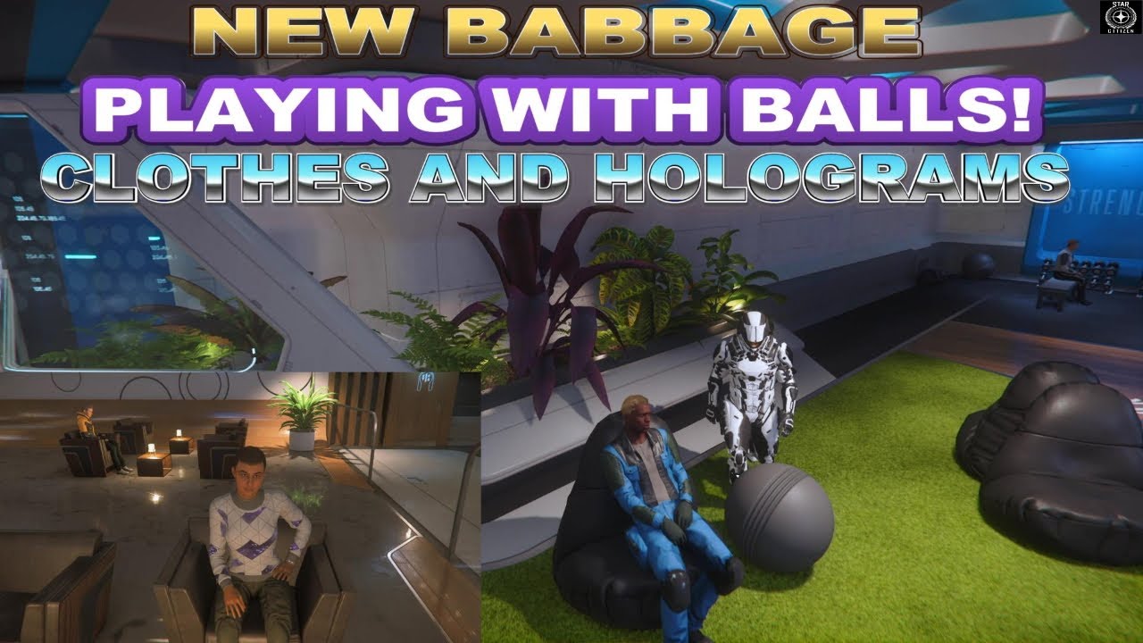New Babbage Playing With Balls! Clothes And Holograms