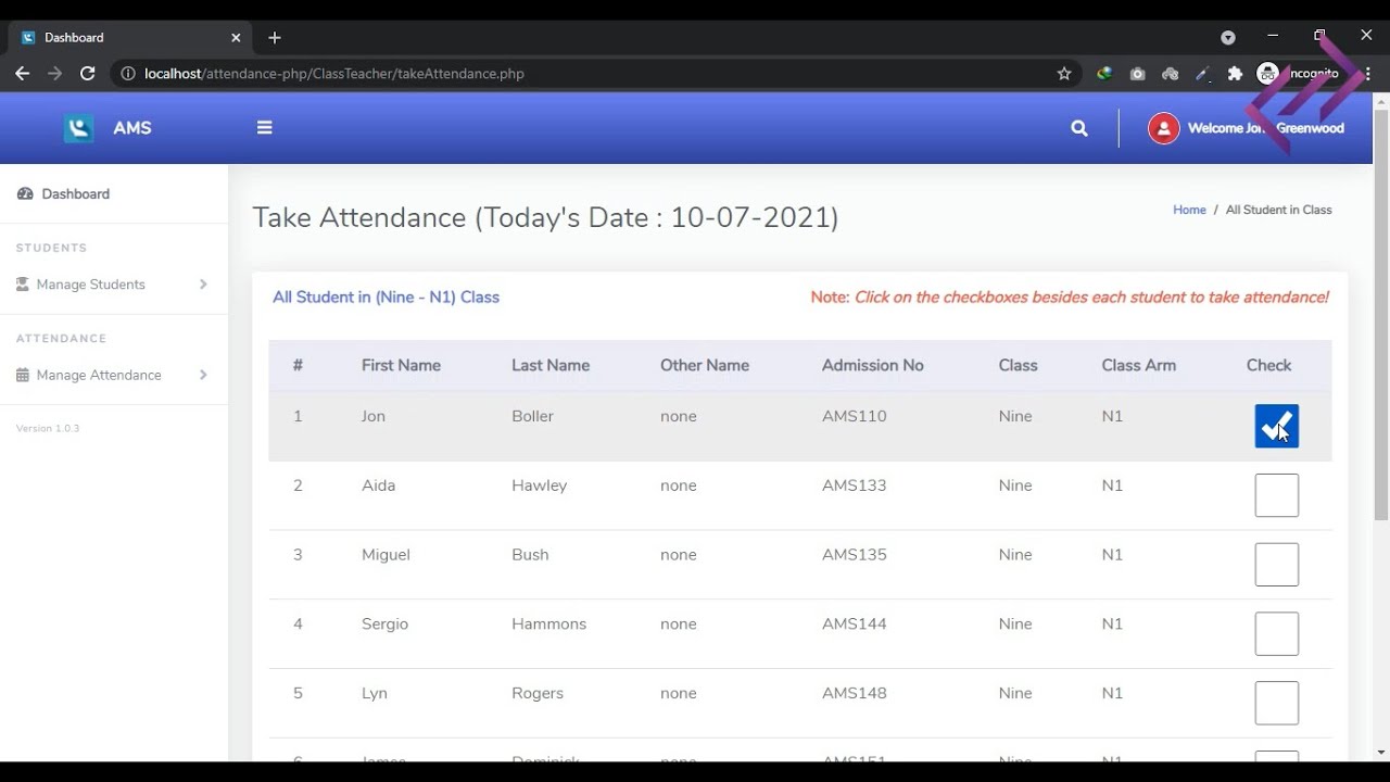 literature review of student attendance management system