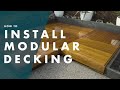How to install modular decking  bunnings warehouse