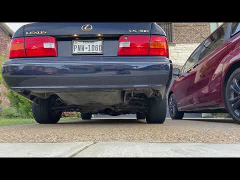 Lexus LS 400 Muffler Delete Cold Start - YouTube