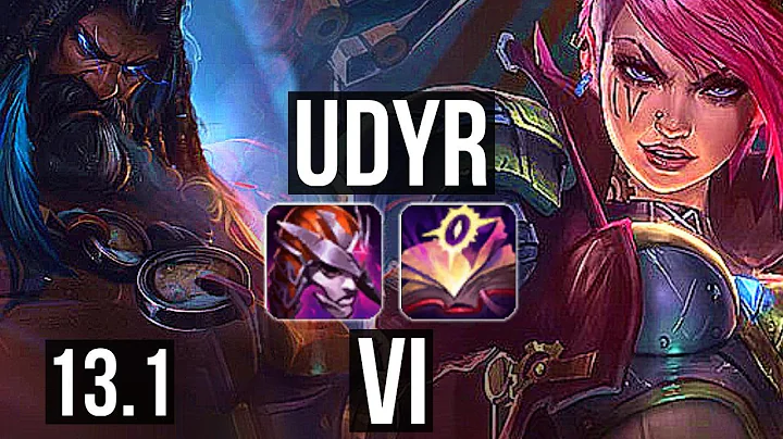 UDYR vs VI (JNG) | 8/0/7, 75% winrate, Legendary | EUW Master | 13.1