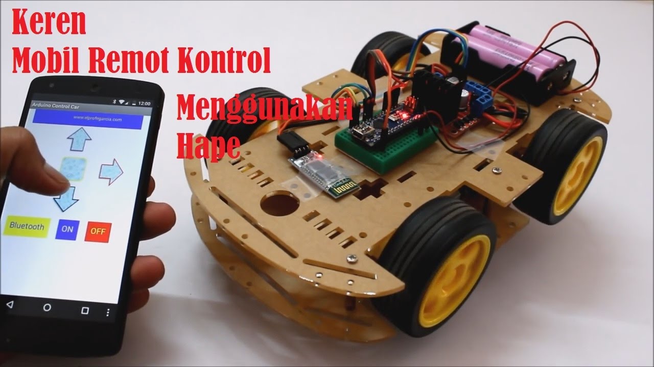 Membuat Mobil 4WD Remot Kontrol Sederhana dikontrol 