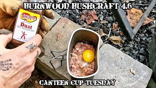 BURNWOOD BUSHCRAFT 4.6  Canteen Cup Tuesday  Corned Beef Hash and Eggs