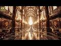 A beautiful couple in a castle. Luxurious relaxing short film 4К.  AI Art.