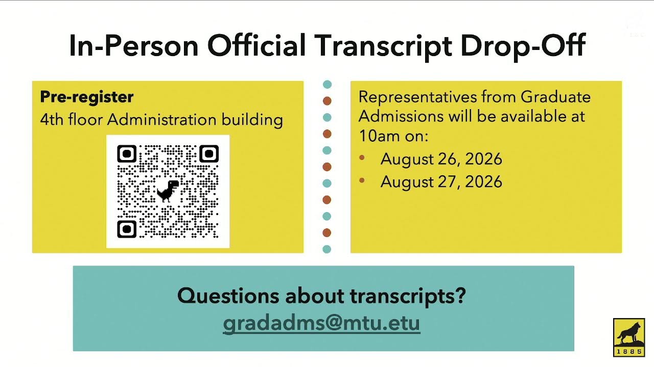 Preview image for MTU Graduate Student Welcome video