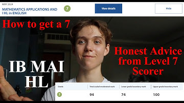 How to get a 7 in IB Math AI HL
