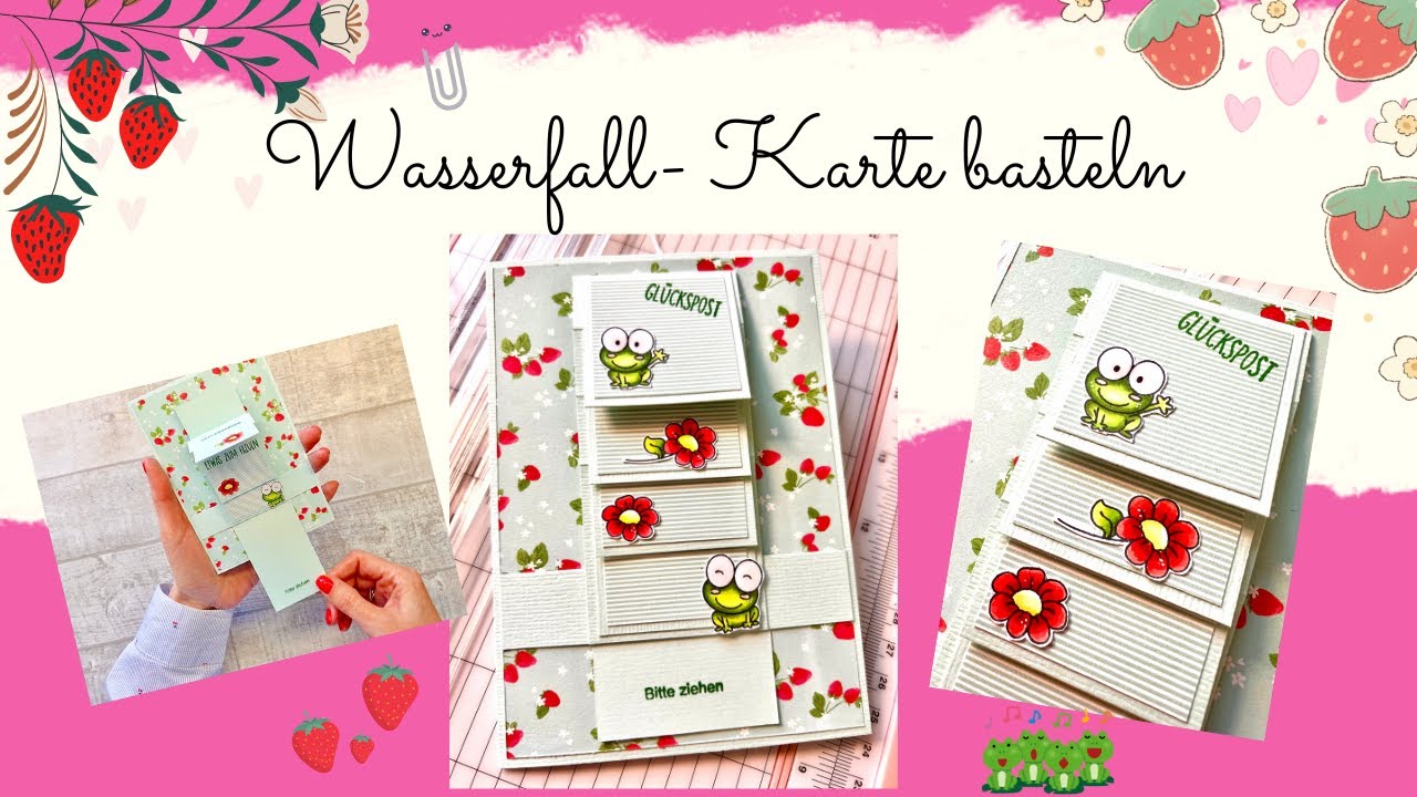 Handgemachte Wasserfall-Weihnachtskarte Heft Xmas F Produktbild-Vorschau 10