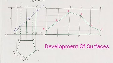 How to Draw Development Of Pentagonal Prism