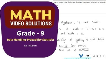 9th Grade Maths Word Problems - Grade 9 Data Handling – Probability And Statistics - Set 1605754941