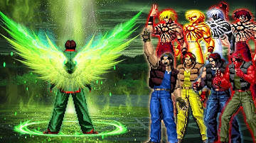 [Mugen KOF] Xavier Kim VS Ralf Jones and Orochi Phoenix Team