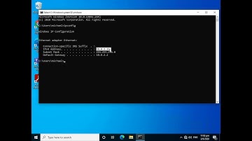 How to get Local IP Address via cmd (Windows)