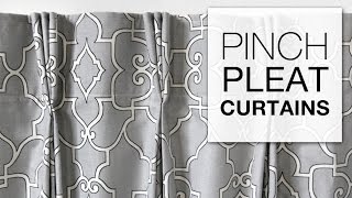 DIY Pinch Pleat Curtains with Pleater Tape