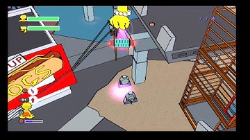 PS2 The Simpsons Game Grand Theft Scratchy