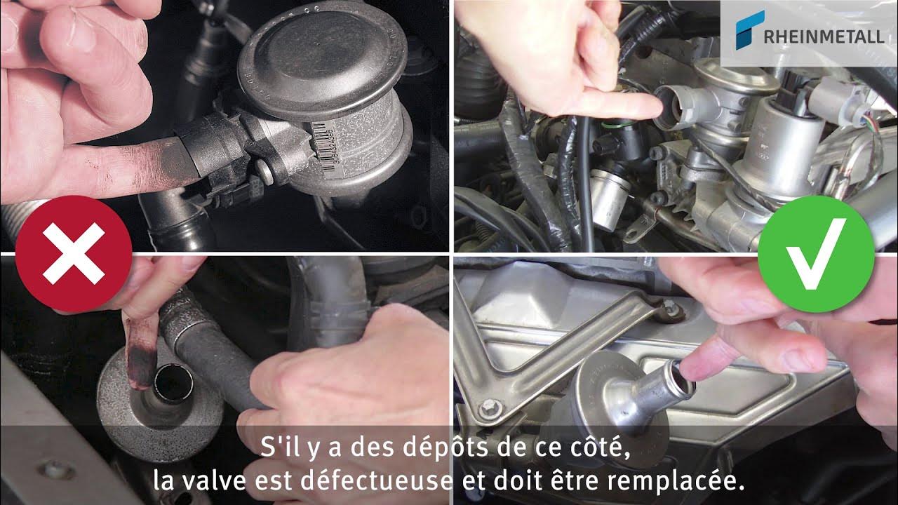 Contrôle simple et rapide de la valve d'air secondaire 