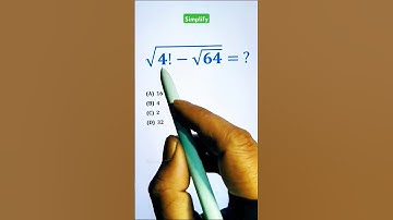 Square root with factorial math problem #shorts #maths
