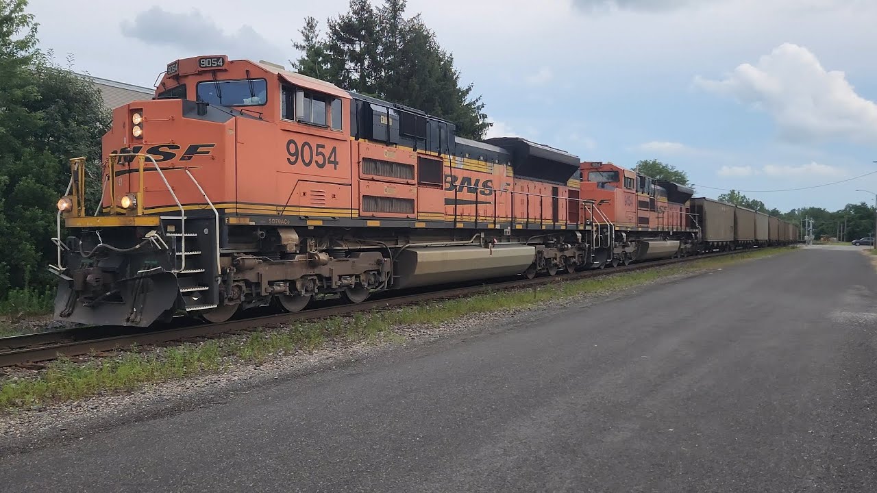 Trio of Coal trains on the BNSF Beardstown Sub