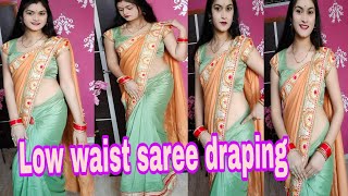 Low Waist Saree D Tutorial Step By Step Saree D