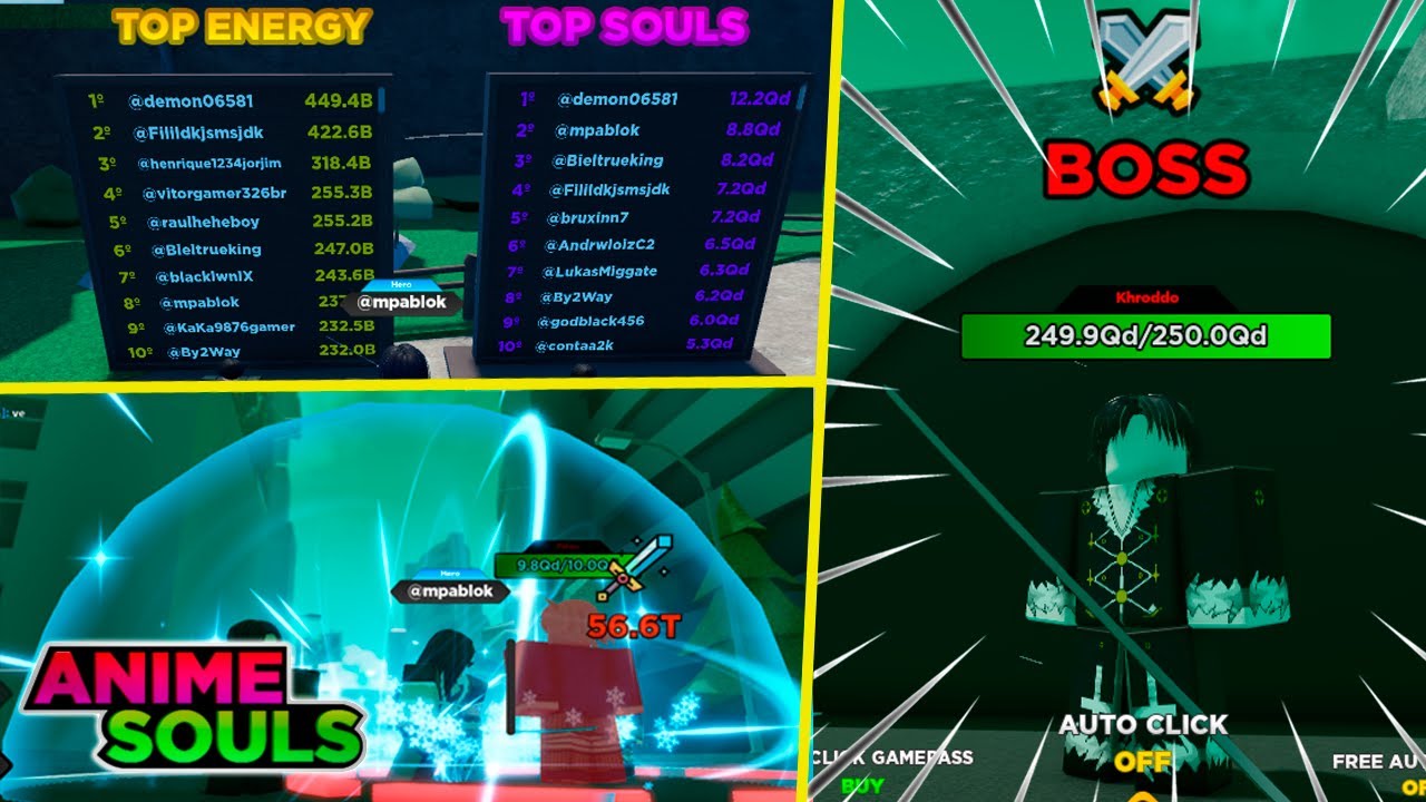 TUDO SOBRE O UPDATE DO ANIME SOULS NO ROBLOX! - YouTube