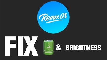 Fix brightness and battery indicator on remix os (easy)