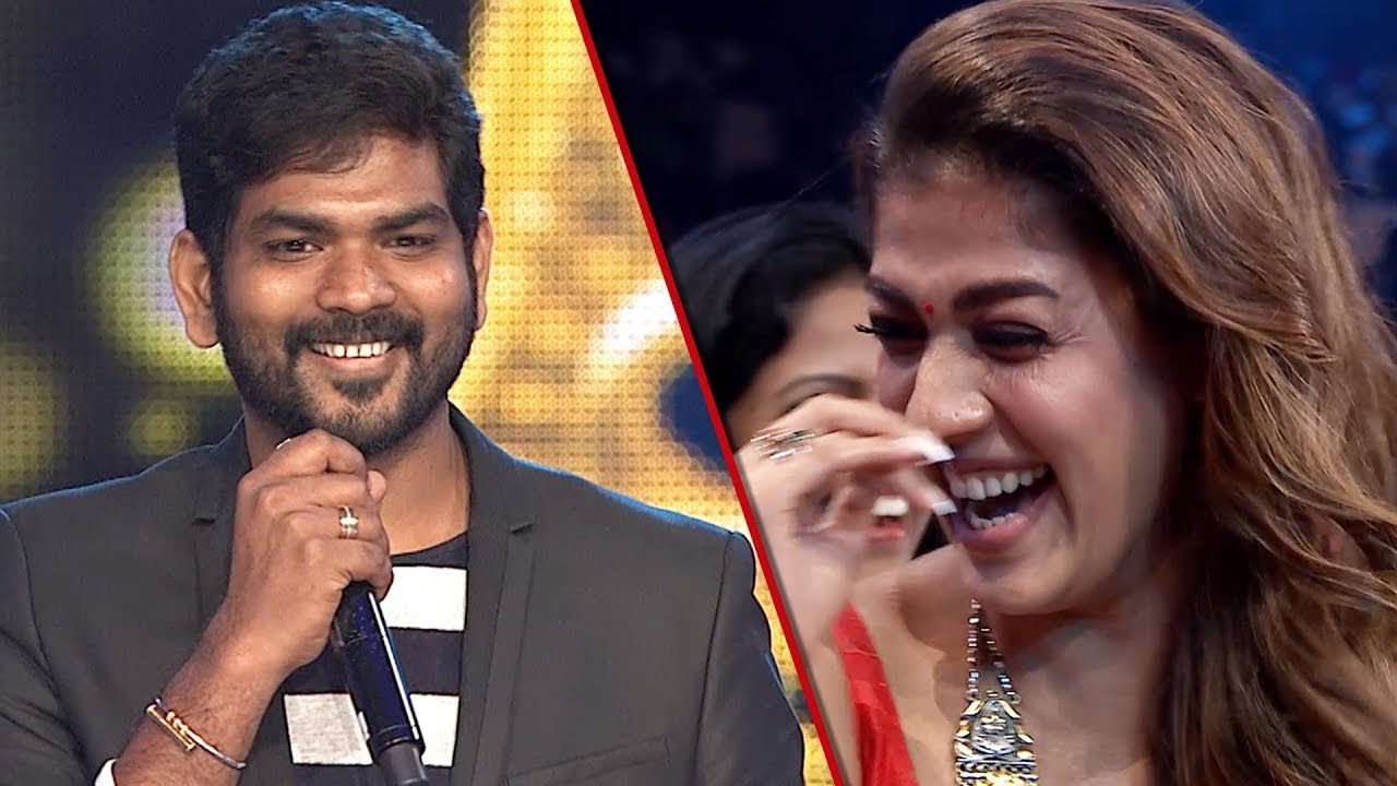 Nayanthara enjoying Mirchi Shiva's counters on Vignesh Shivan