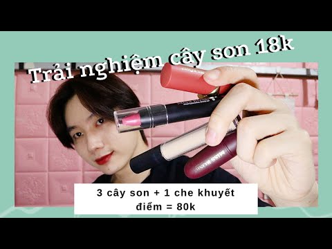 Mua Son 18k Và Cái Kết ?! (3 Cây Son + 1 Che Khuyết Điểm = 80k) | Miss Rôse