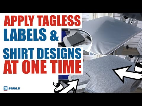 New Tag Along™ HP Platen | Heat Press Tagless T-Shirt Labels with Ease