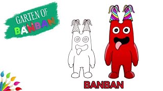 How to draw BANBAN - GARTEN of BANBAN