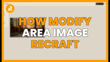 How to modify an area of an image with RECRAFT - Easy editing with AI