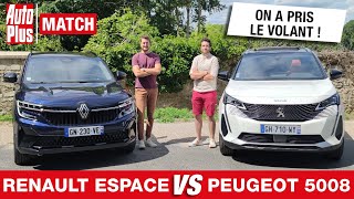 RENAULT ESPACE VS PEUGEOT 5008 [Essai Routier] : le losange peut-il envoyer le lion sur ORBITE ?