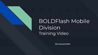 7-2 Final Project Milestone Three : Training Video