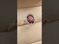 Zlatý prsten s rubíny a diamanty #jewelry #gold #ruby #diamond