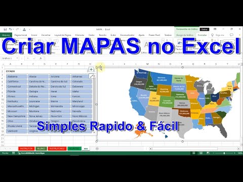 Como criar mapas no excel com Segmentação de dados