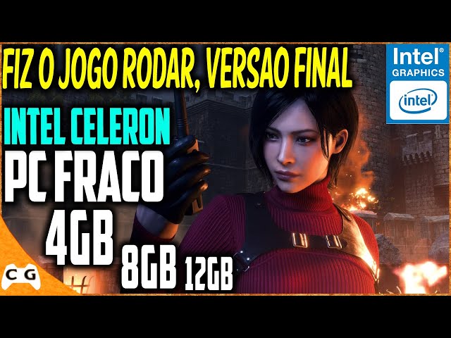 COMO RODAR RESIDENT EVIL 4 REMAKE EM PC FRACO SEM PLACA DE VÍDEO