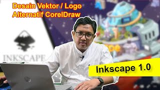 Tutorial Inkspace ver 1.0 - Cara membuat Logo desain vektor, software alternatif CorelDraw screenshot 3