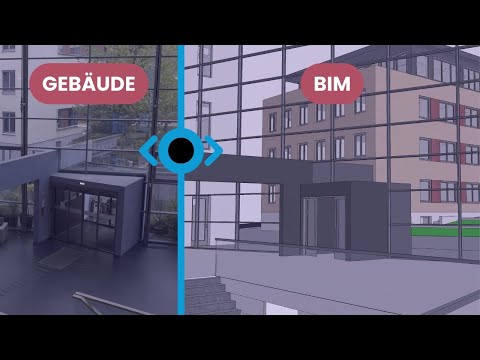 Reales Gebäude vs. BIM-Modell: Ein visueller Einblick in das Elsbachhaus Herford