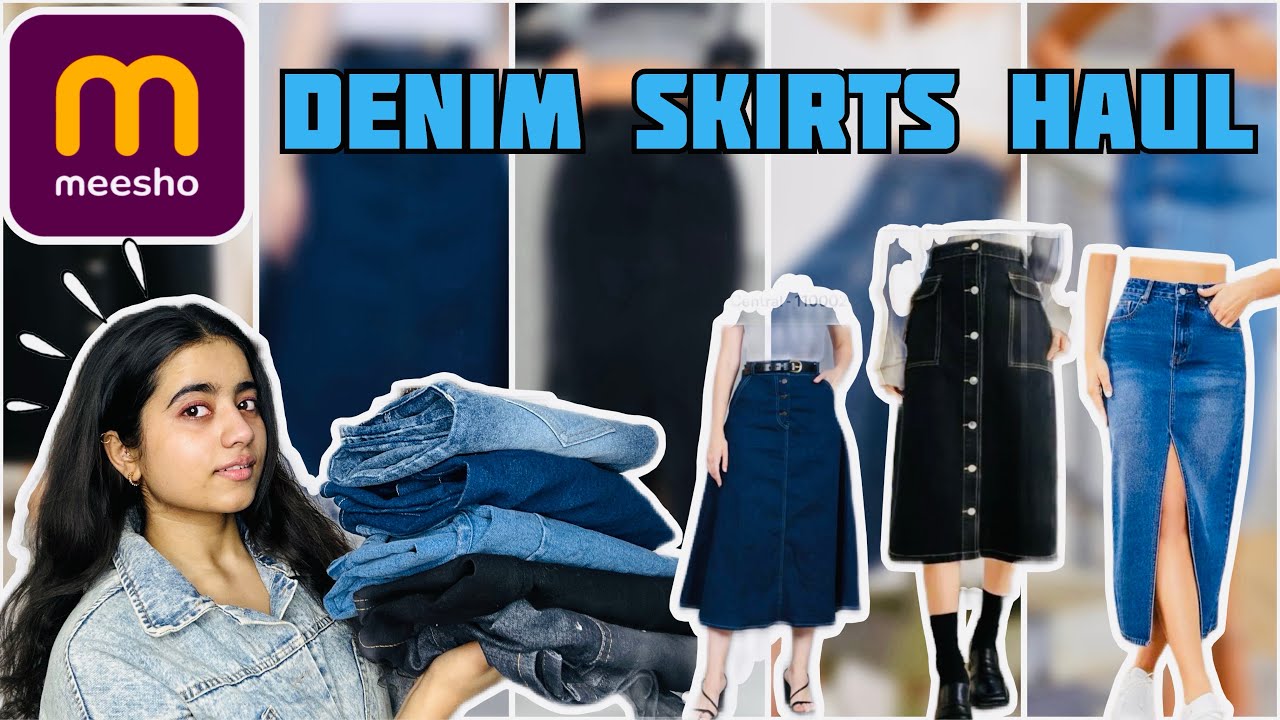 Meesho DENIM SKIRTS HAUL || Rabikhan