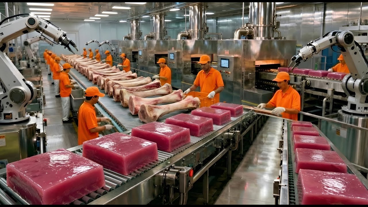 Inside the Gelatin Factory: How Beef Bones to Pure Gelatin (Full Process)