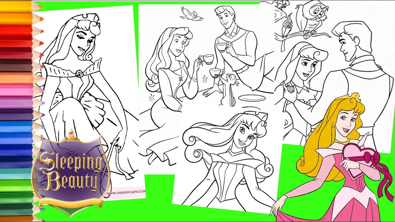 sleeping beauty coloring pages