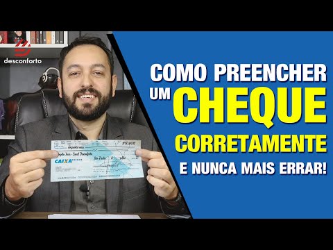 Vídeo: Como Preencher Um Talão De Cheques