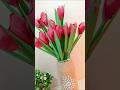 DIY Tulip {🌷} Flower✨#diy #shorts #trending #craft #creative #diycrafts #youtubeshorts #art