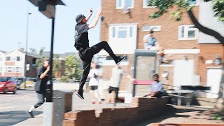 Lucky Parkour FAIL - Road trip day 1 🇬🇧