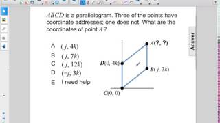 Geometry Quadrilaterals Proving Paralls Pt 2 Q64