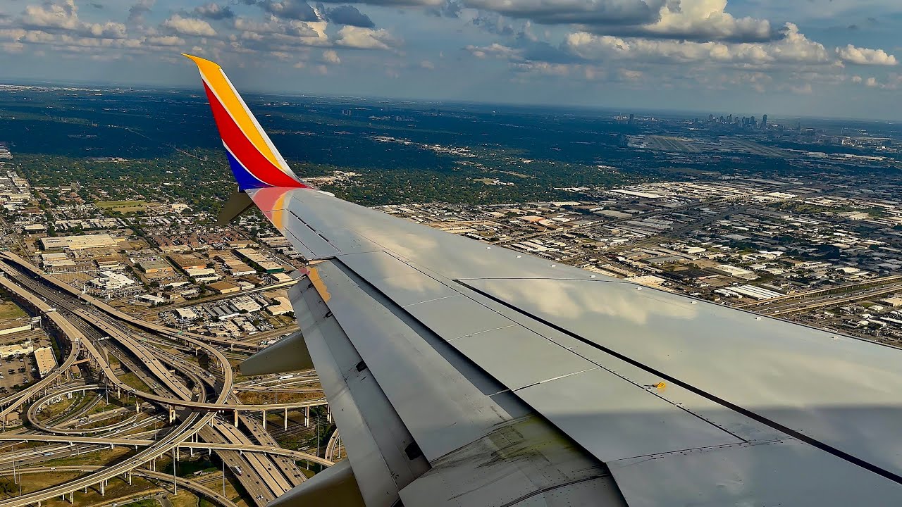 [4K] – Stunning Dallas Landing – Southwest Airlines – Boeing 737-700 – DAL – N232WN – SCS 1473