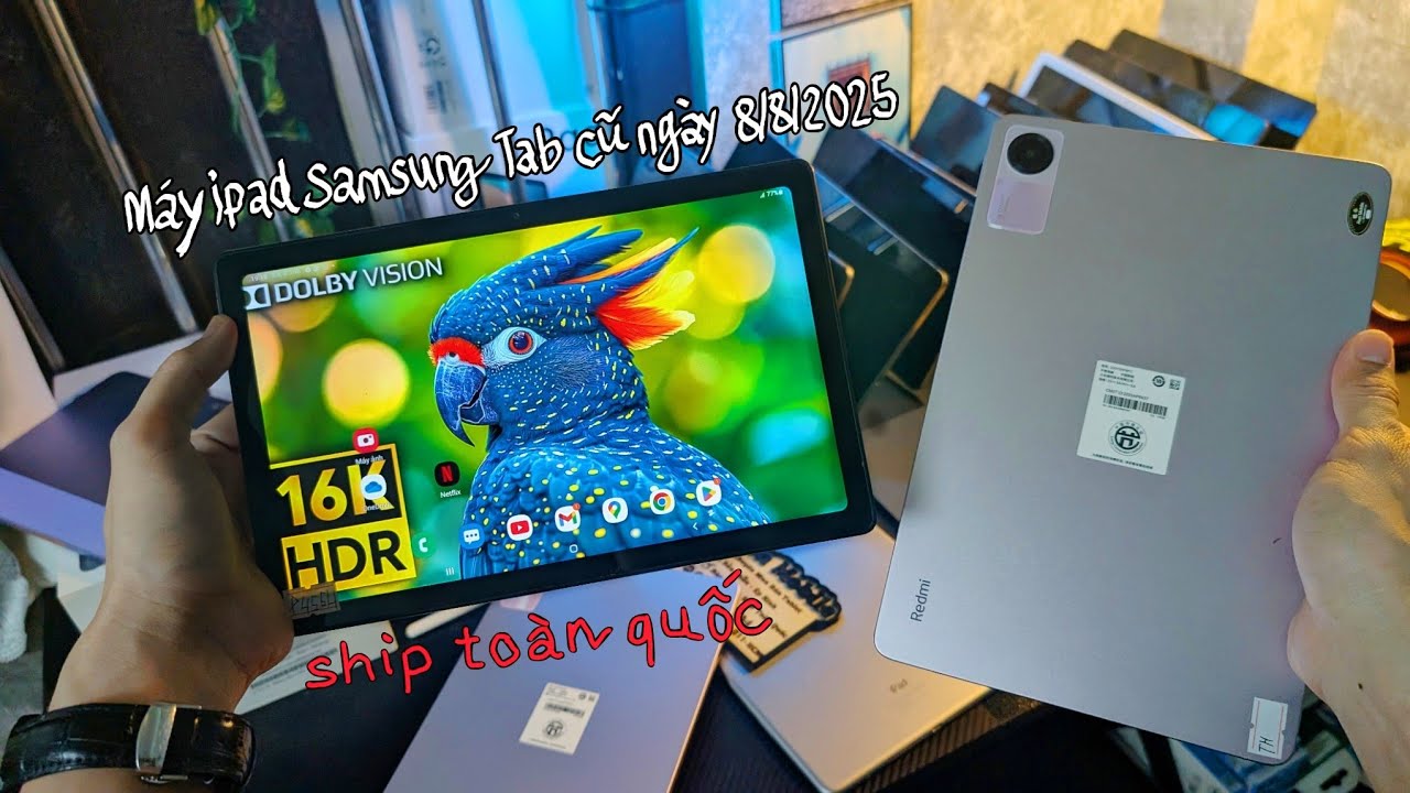 Cập Nhật ngày 8/8/2025 máy tính bảng cũ về bên shop cho anh chị Học Online Samsung Tab ipad cũ