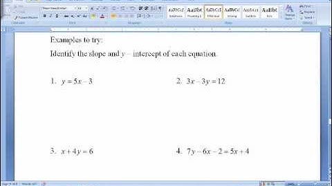 4.5 Graphing Using Slope-Intercept Form.wmv